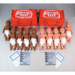 Basic Ready-or-Not Tot&reg; - 5 White and 5 Black Manikins